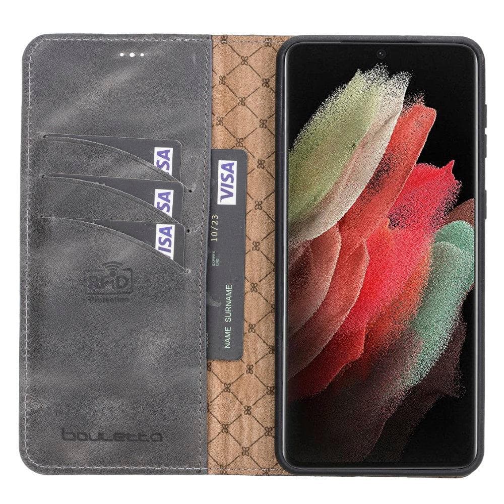 Samsung Galaxy S21 Series Detachable Leather Wallet Cases - MW