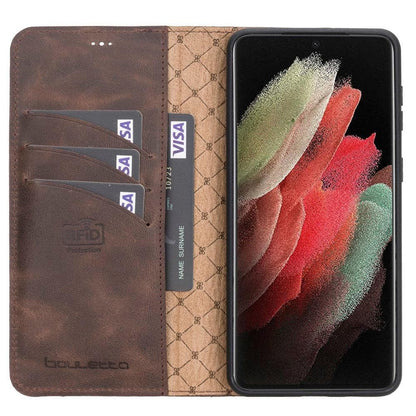 Samsung Galaxy S21 Series Detachable Leather Wallet Cases - MW