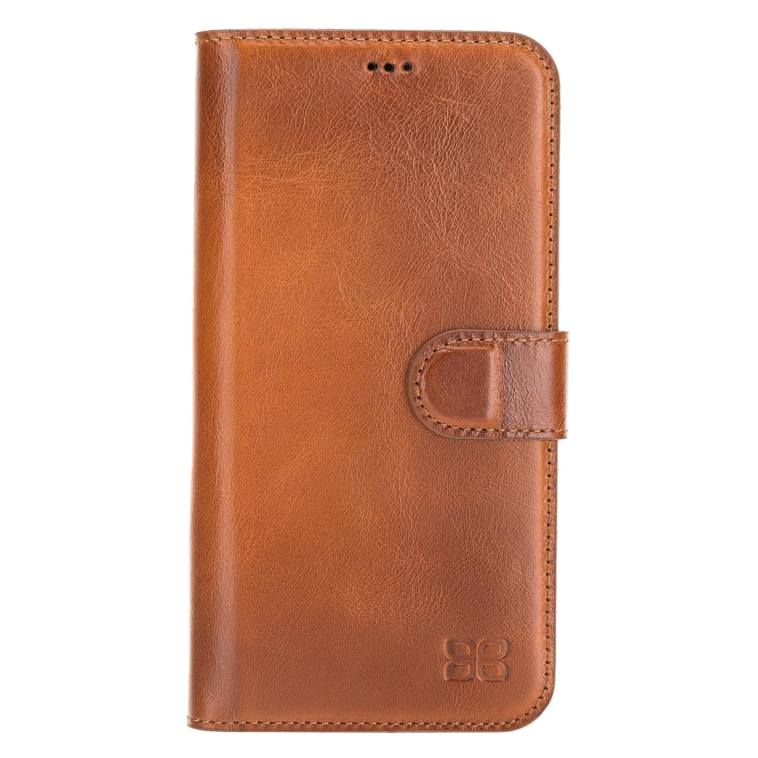 Wallet Case iPhone 12 Series Non-Detachable Genuine Leather Wallet Case - WC