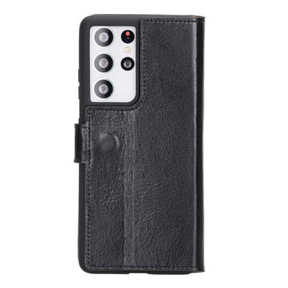 Wallet Case Samsung Galaxy S21 Series Non-Detachable Genuine Leather Wallet Case - WC