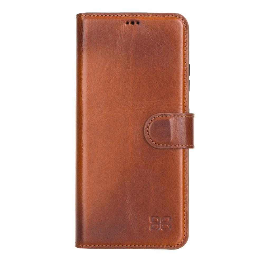 Wallet Case Samsung Galaxy S21 Series Non-Detachable Genuine Leather Wallet Case - WC