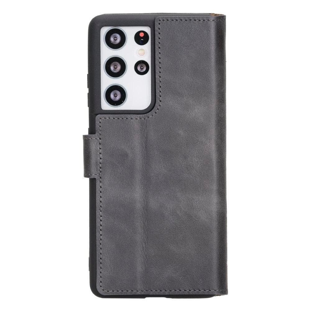 Wallet Case Samsung Galaxy S21 Series Non-Detachable Genuine Leather Wallet Case - WC