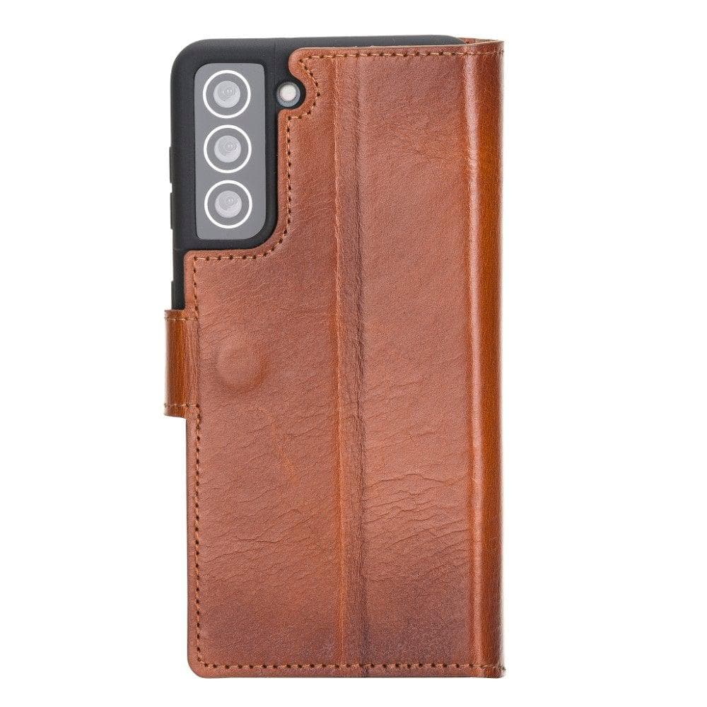 Wallet Case Samsung Galaxy S21 Series Non-Detachable Genuine Leather Wallet Case - WC