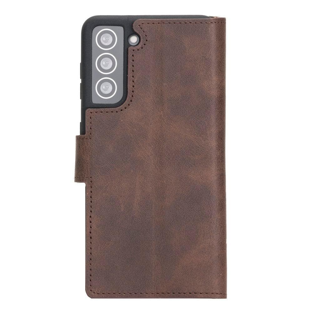 Wallet Case Samsung Galaxy S21 Series Non-Detachable Genuine Leather Wallet Case - WC