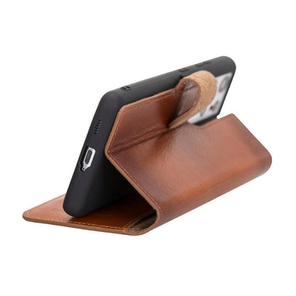 Wallet Case Samsung Galaxy S21 Series Non-Detachable Genuine Leather Wallet Case - WC