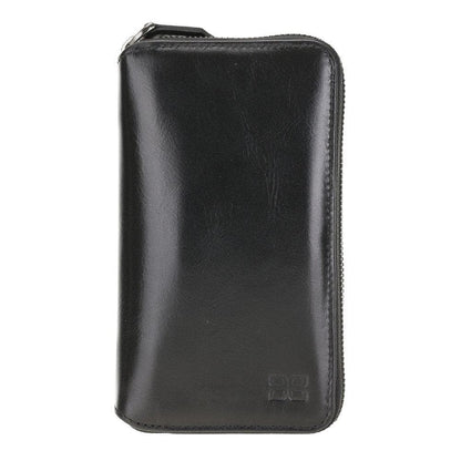 Pouch Magic Wallet iPhone 12 Series Detachable and Zipper Genuine Leather Wallet Case - PMW