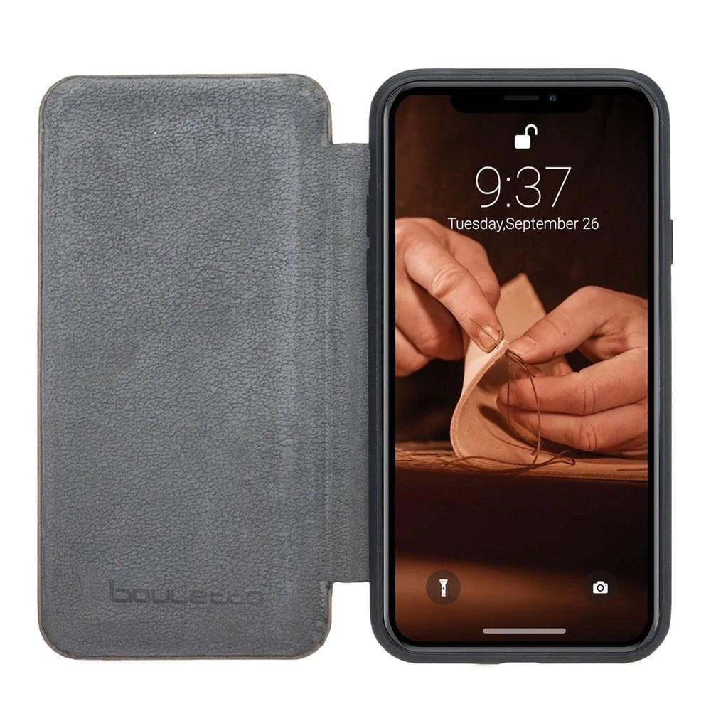 Slim Fit Book Leather Wallet Case for Apple iPhone X Series