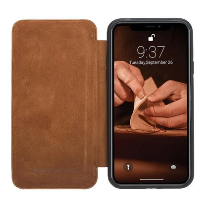 Slim Fit Book Leather Wallet Case for Apple iPhone X Series