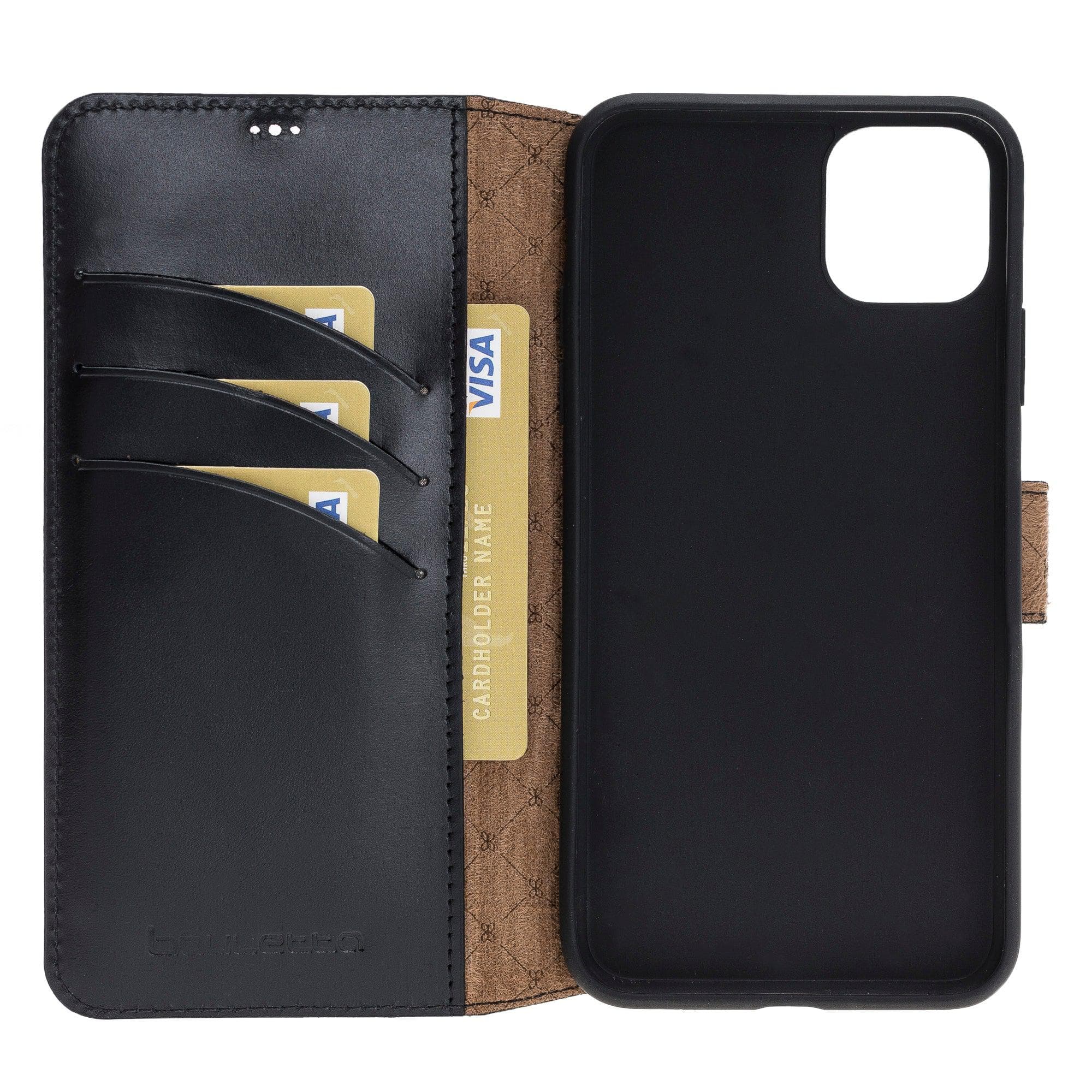 Wallet Folio with ID Slot Leather Wallet Case For Apple iPhone 11 Series