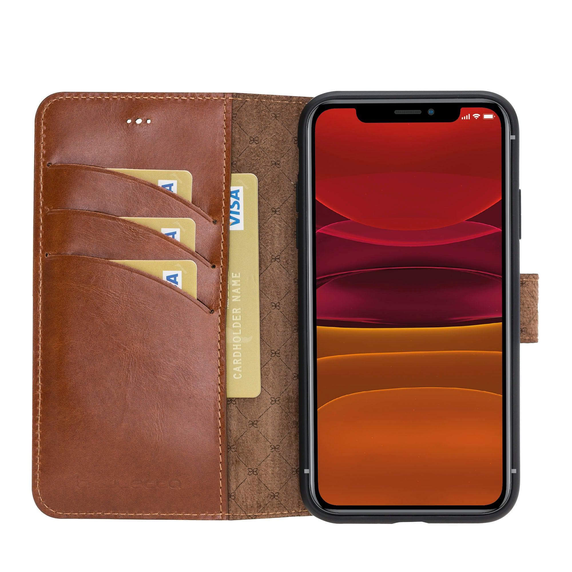 Wallet Folio with ID Slot Leather Wallet Case For Apple iPhone 11 Series