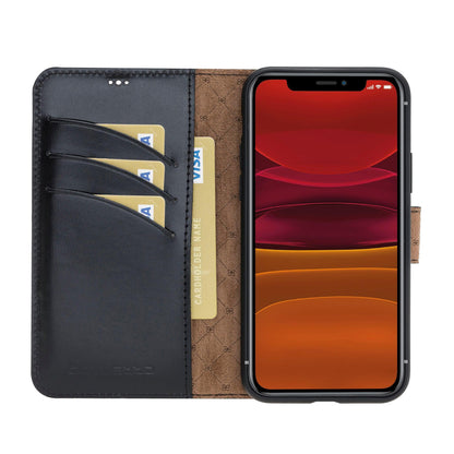 Wallet Folio with ID Slot Leather Wallet Case For Apple iPhone 11 Series