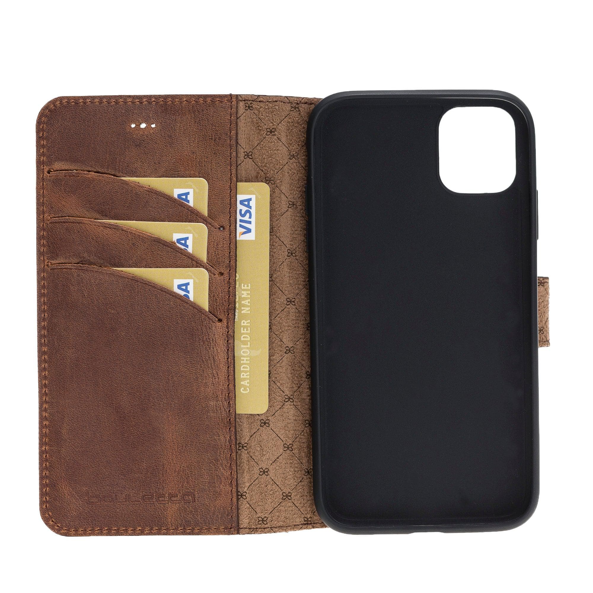 Wallet Folio with ID Slot Leather Wallet Case For Apple iPhone 11 Series