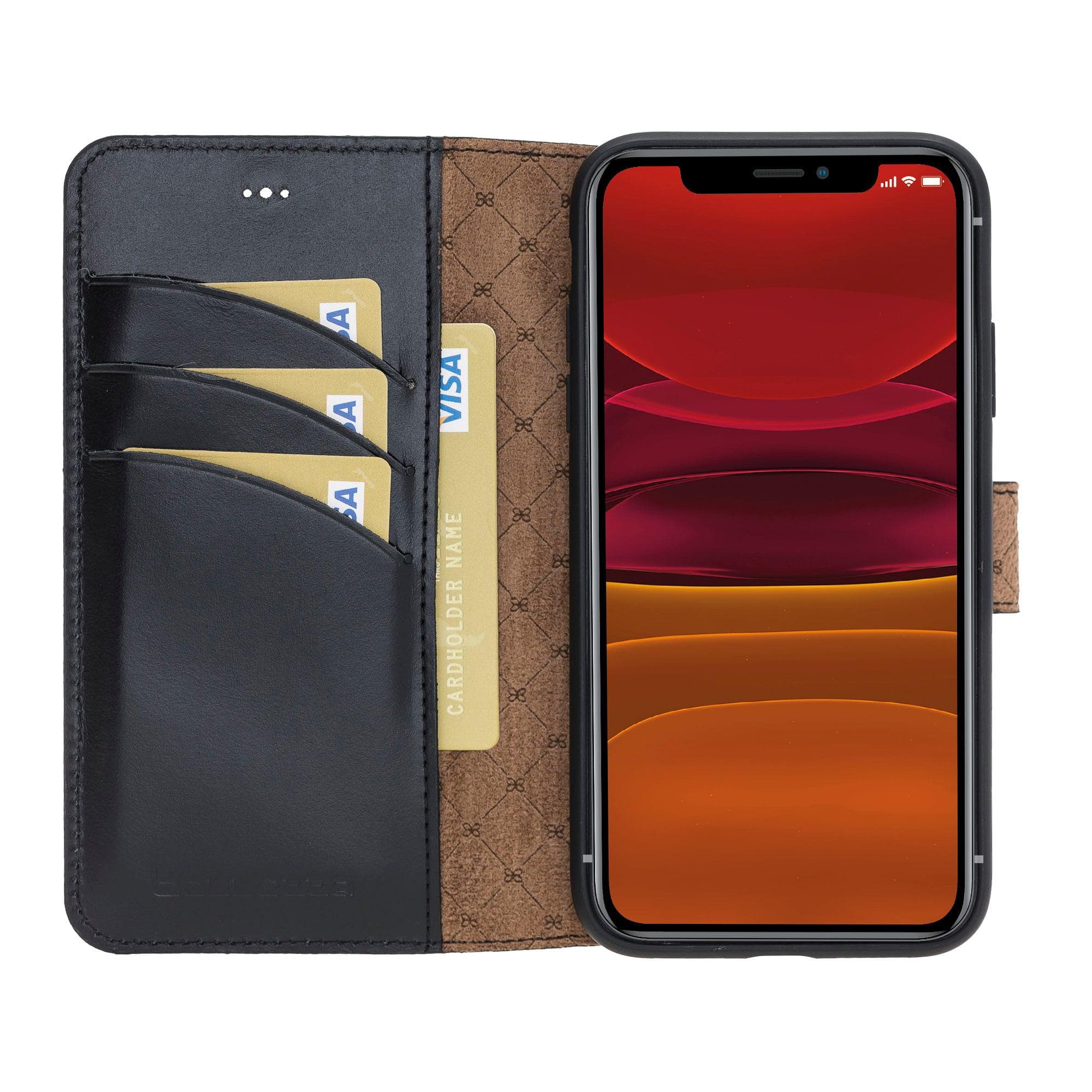 Wallet Folio with ID Slot Leather Wallet Case For Apple iPhone 11 Series