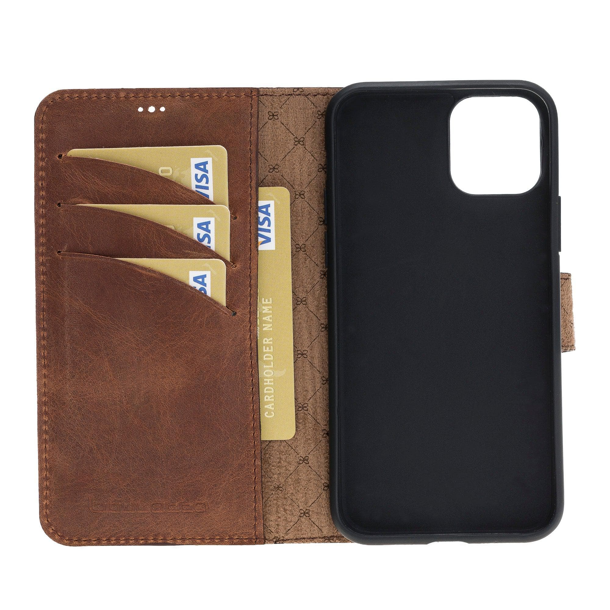 Wallet Folio with ID Slot Leather Wallet Case For Apple iPhone 11 Series