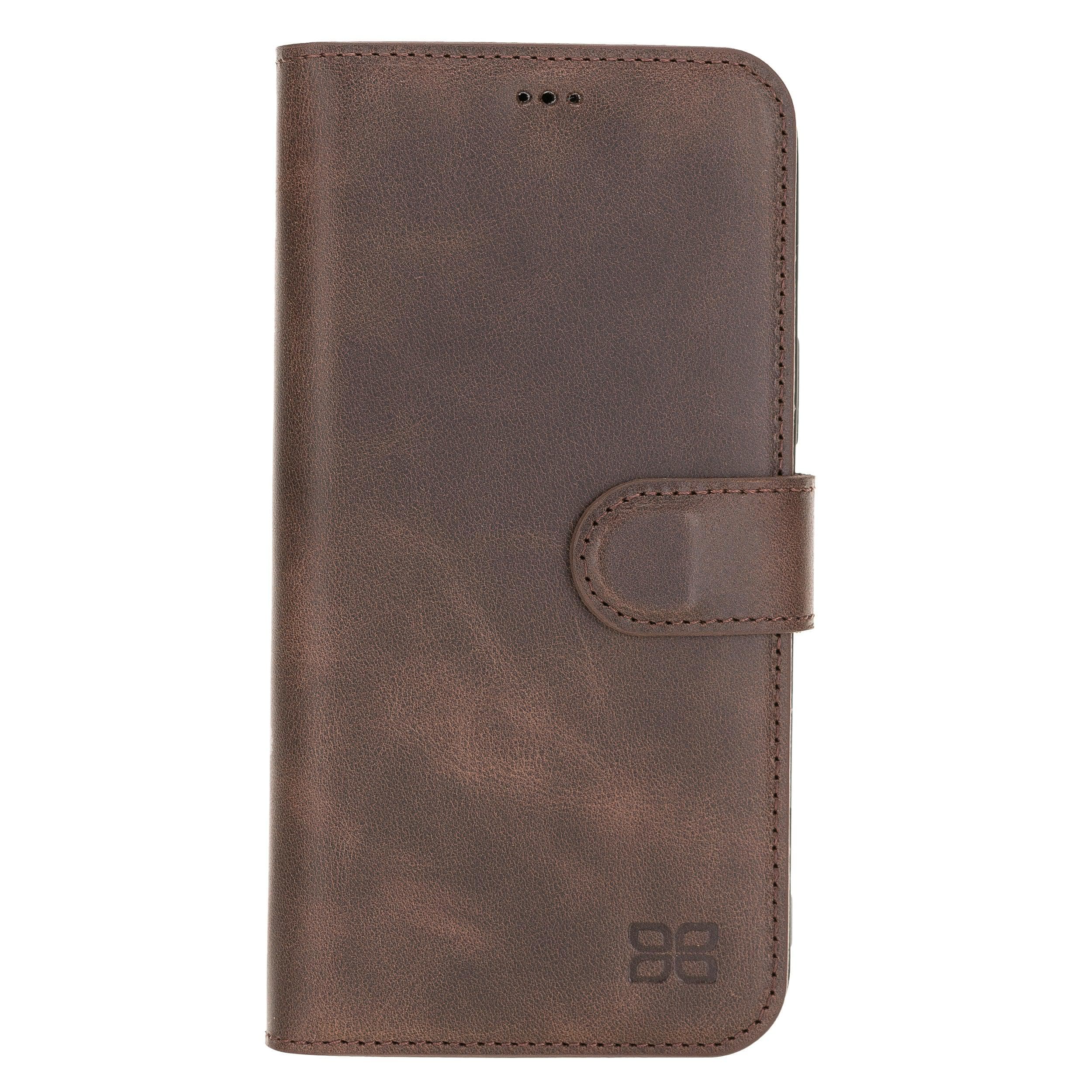 Wallet Case iPhone 12 Series Non-Detachable Genuine Leather Wallet Case - WC