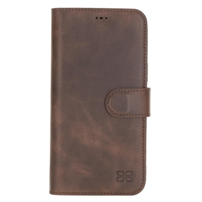 Wallet Case iPhone 12 Series Non-Detachable Genuine Leather Wallet Case - WC