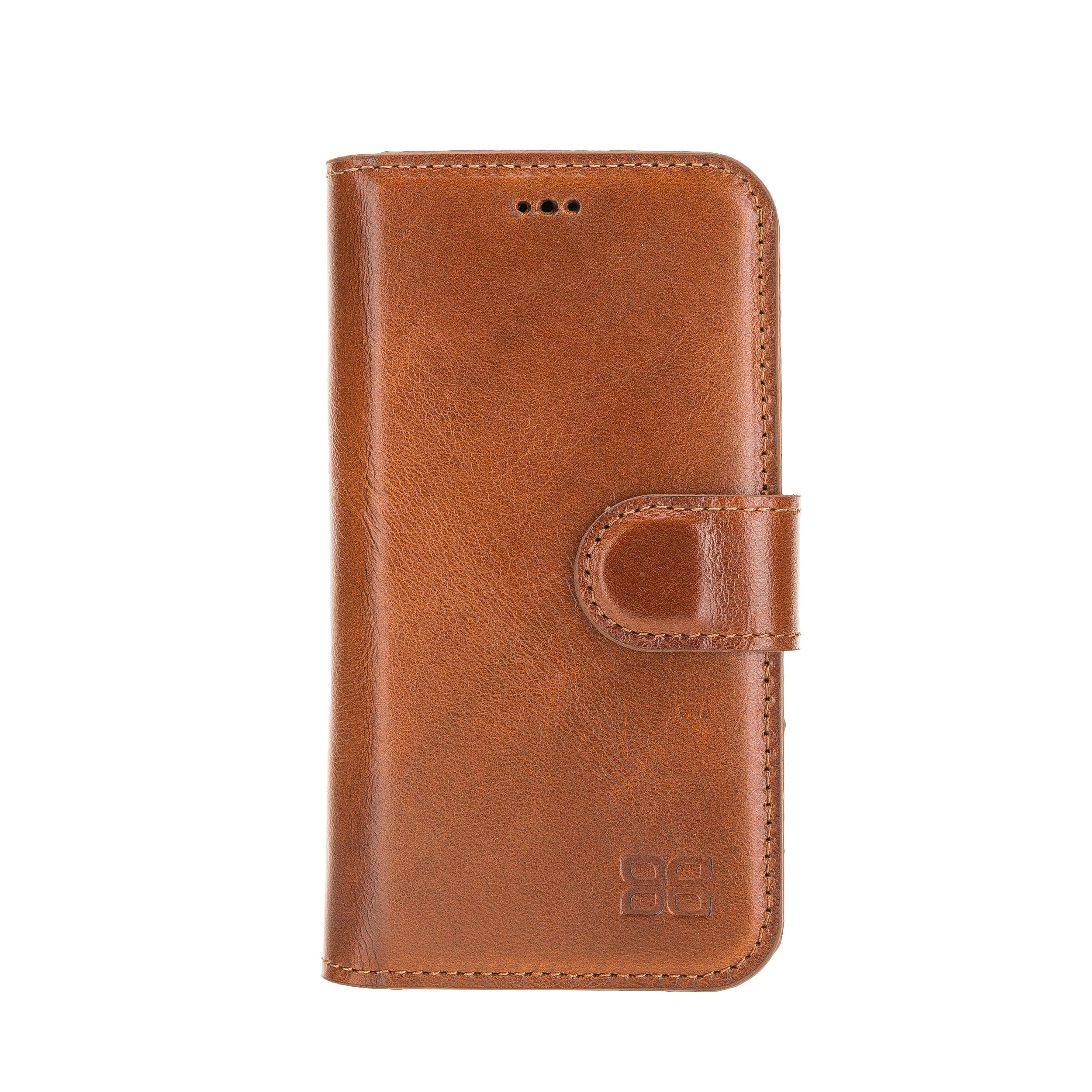 Wallet Case iPhone 12 Series Non-Detachable Genuine Leather Wallet Case - WC