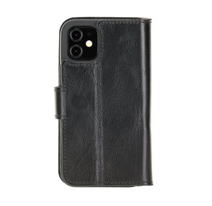 Wallet Case iPhone 12 Series Non-Detachable Genuine Leather Wallet Case - WC