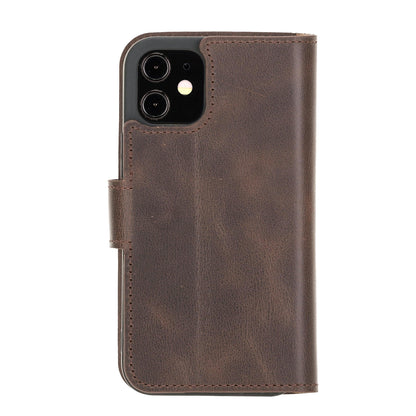 Wallet Case iPhone 12 Series Non-Detachable Genuine Leather Wallet Case - WC