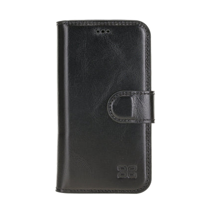 Wallet Case iPhone 12 Series Non-Detachable Genuine Leather Wallet Case - WC