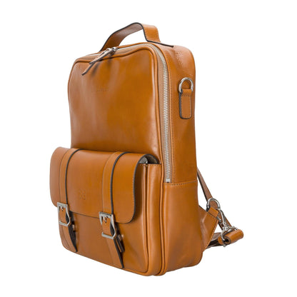 Leather Laptop & MacBook Backpack for Work & Travel