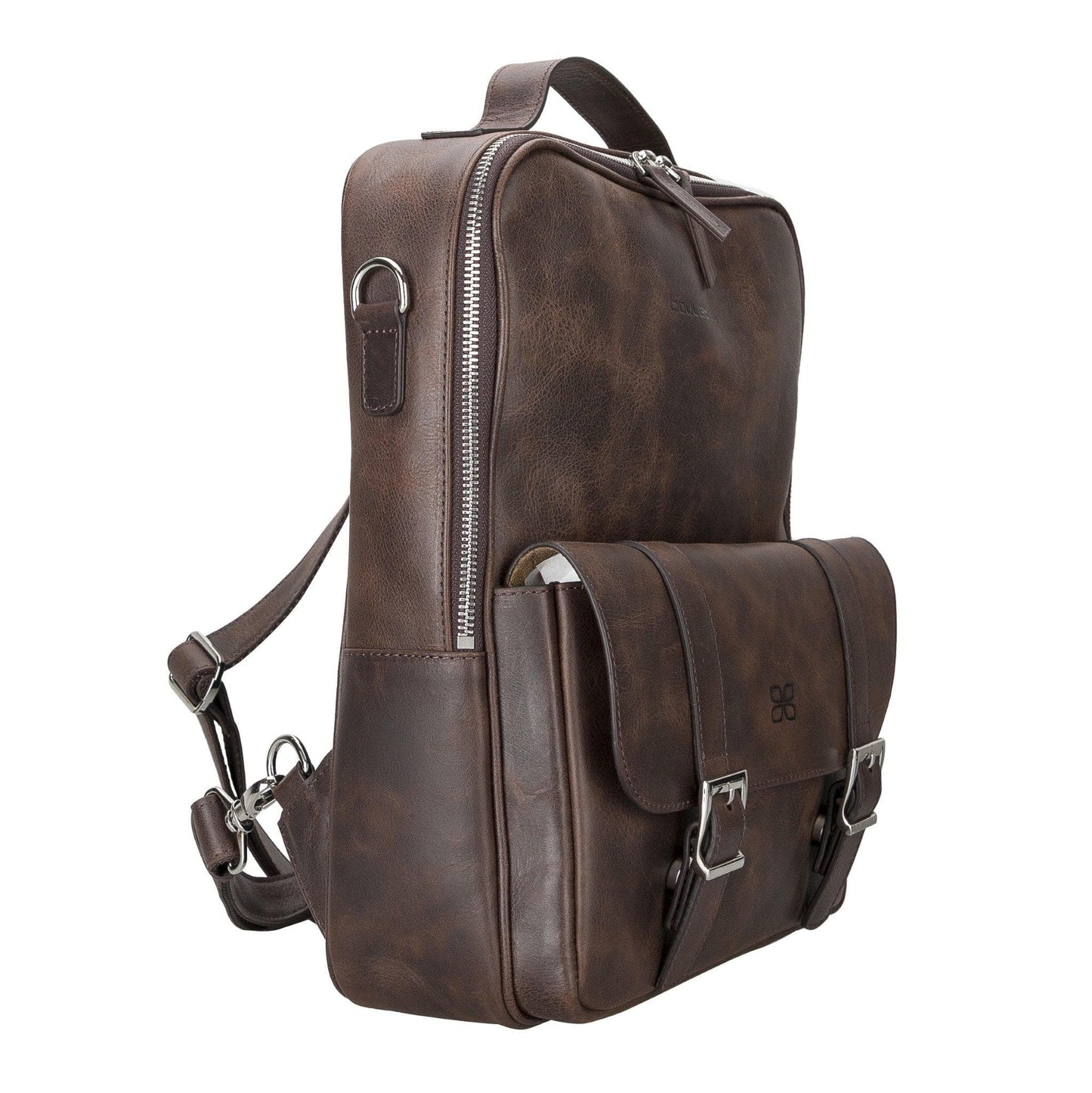 Leather Laptop & MacBook Backpack for Work & Travel