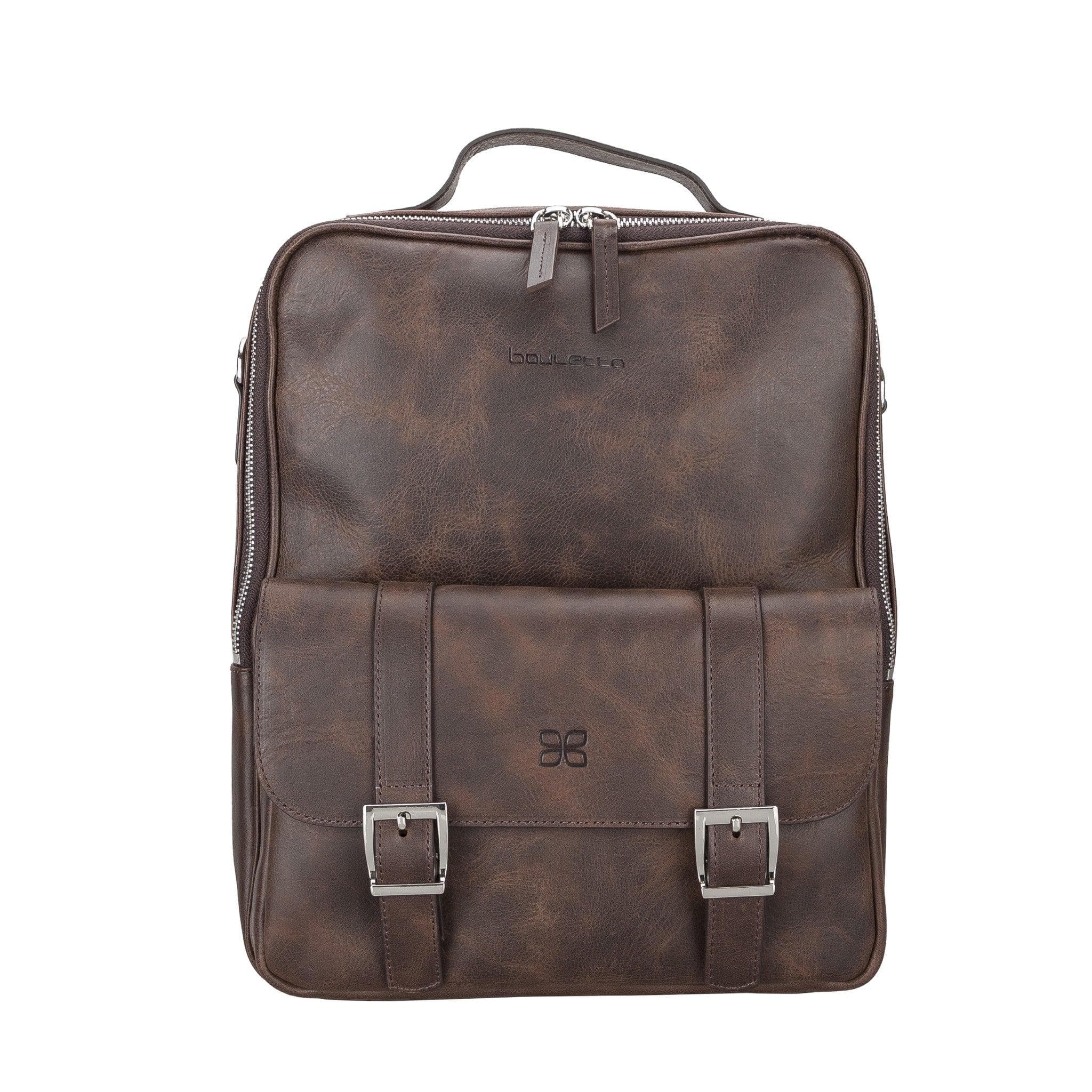 Leather Laptop & MacBook Backpack for Work & Travel