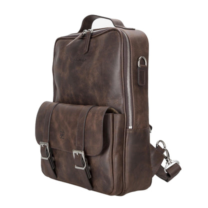 Leather Laptop & MacBook Backpack for Work & Travel