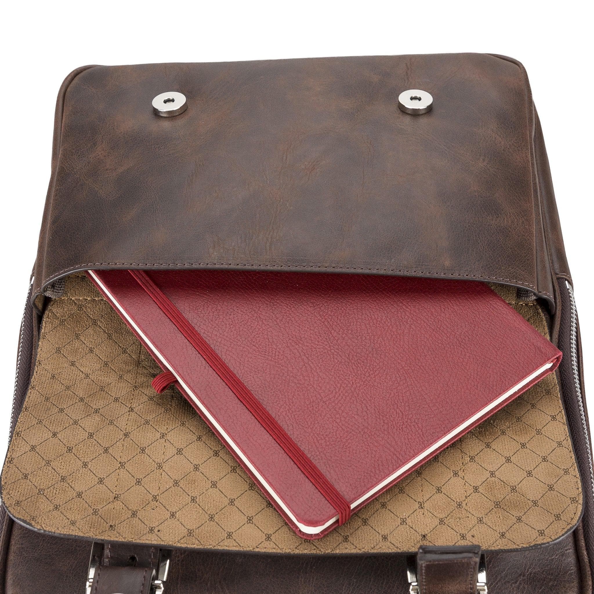 Leather Laptop & MacBook Backpack for Work & Travel