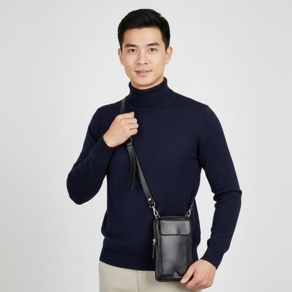 Nile Genuine Leather Crossbody Bag