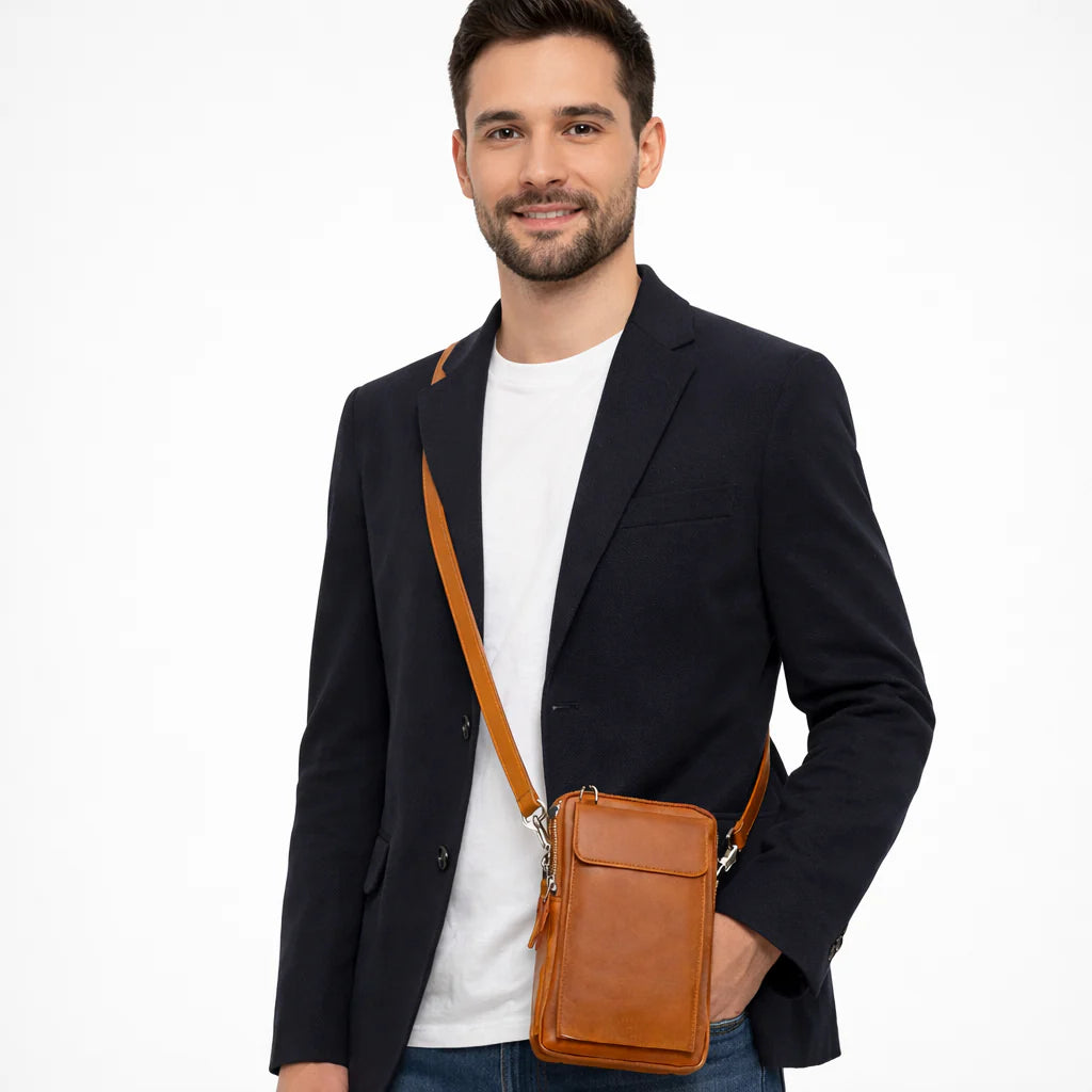 Nile Genuine Leather Crossbody Bag