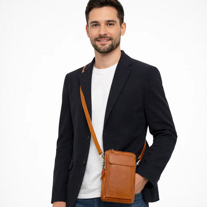 Nile Genuine Leather Crossbody Bag