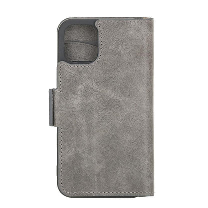 Wallet Case iPhone 12 Series Non-Detachable Genuine Leather Wallet Case - WC