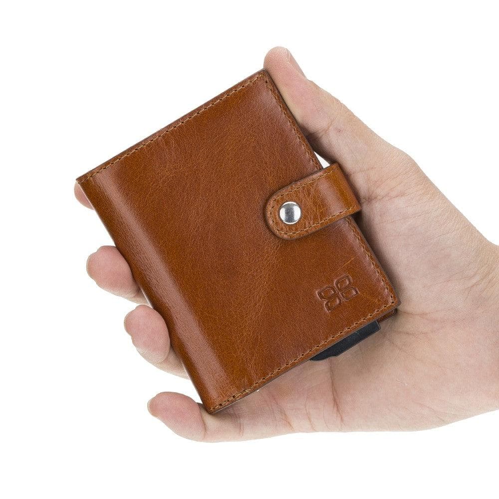Palermo Zip Mechanical Genuine Leather Card Holder