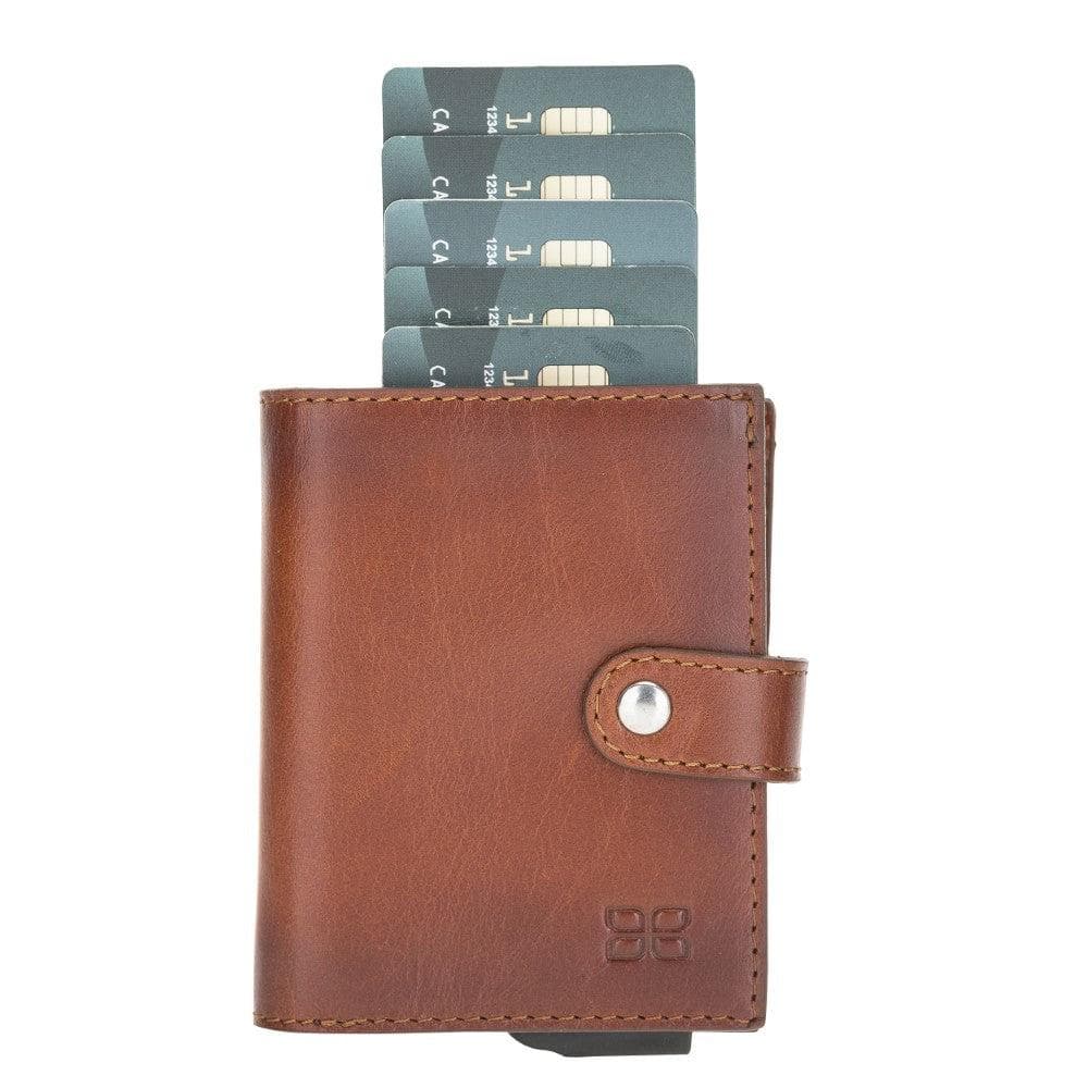 Palermo Zip Mechanical Genuine Leather Card Holder