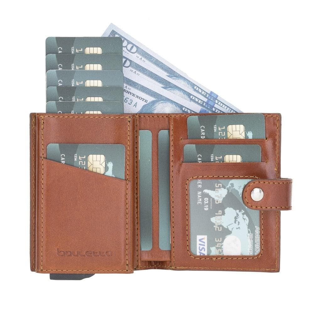 Palermo Zip Mechanical Genuine Leather Card Holder