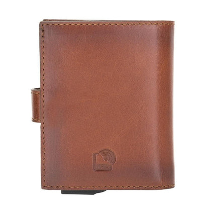 Palermo Zip Mechanical Genuine Leather Card Holder