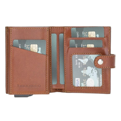 Palermo Zip Mechanical Genuine Leather Card Holder