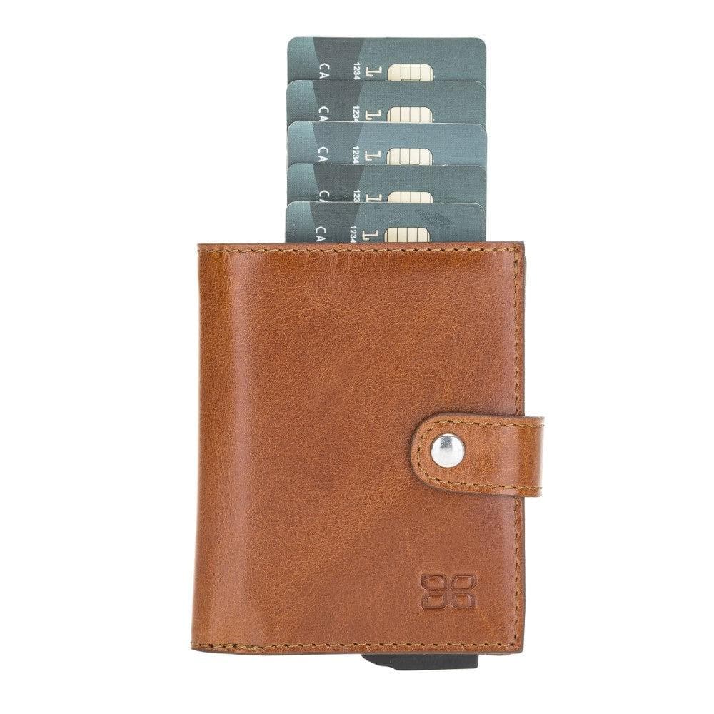 Palermo Zip Mechanical Genuine Leather Card Holder