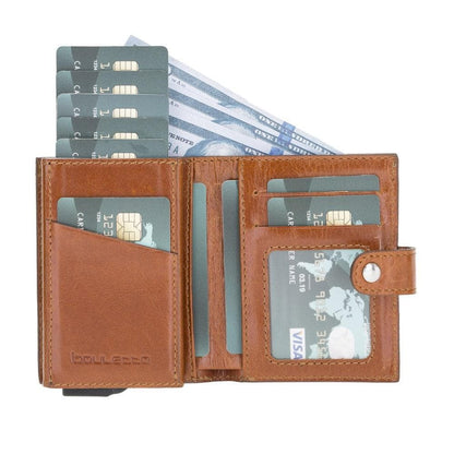 Palermo Zip Mechanical Genuine Leather Card Holder