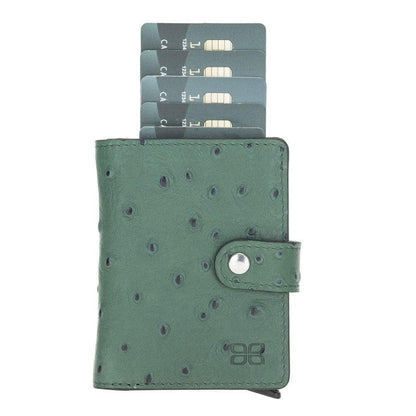 Palermo Zip Mechanical Genuine Leather Card Holder