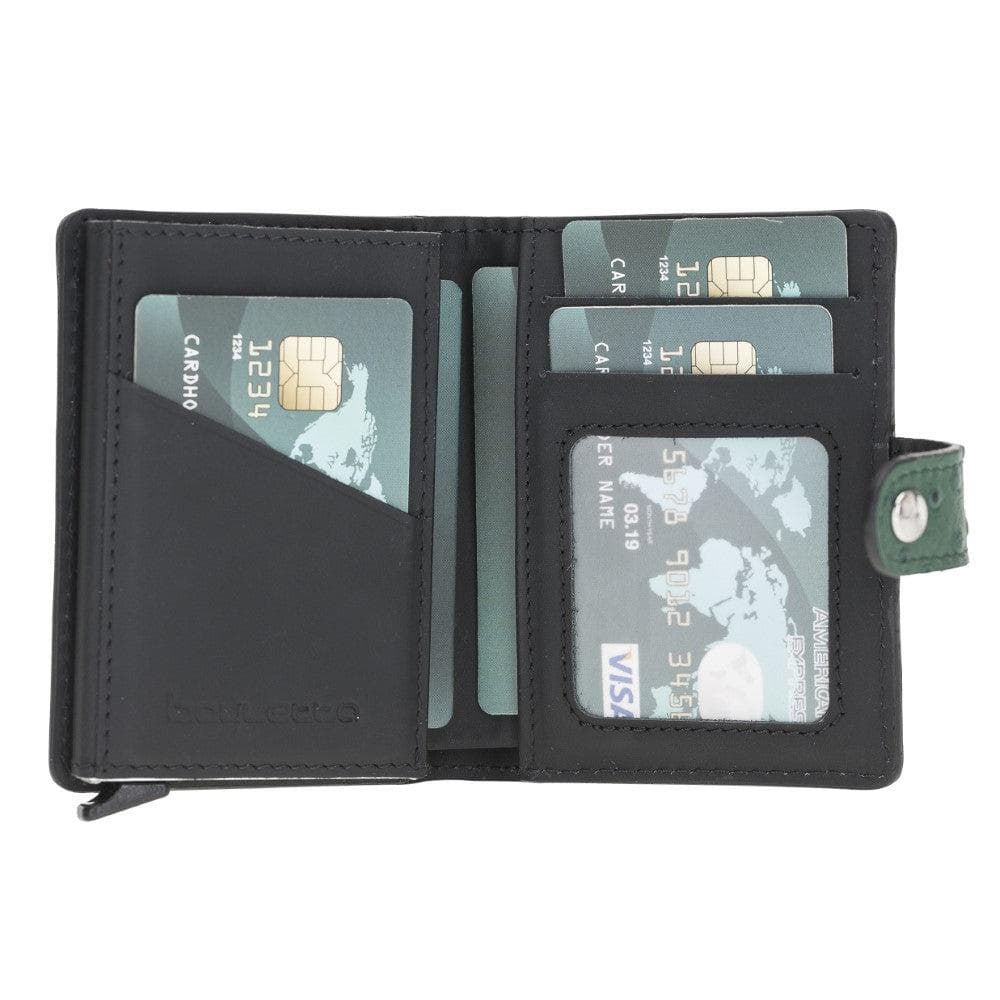 Palermo Zip Mechanical Genuine Leather Card Holder