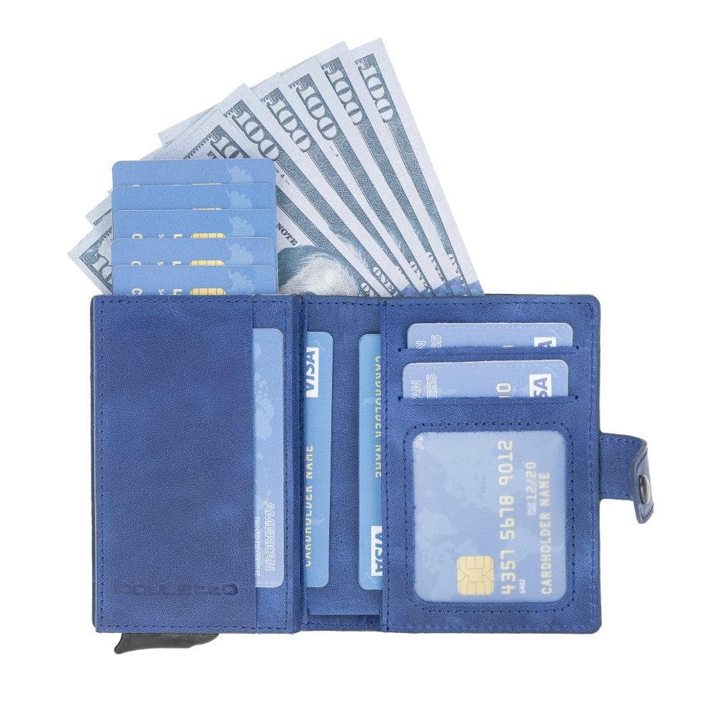Palermo Zip Mechanical Genuine Leather Card Holder
