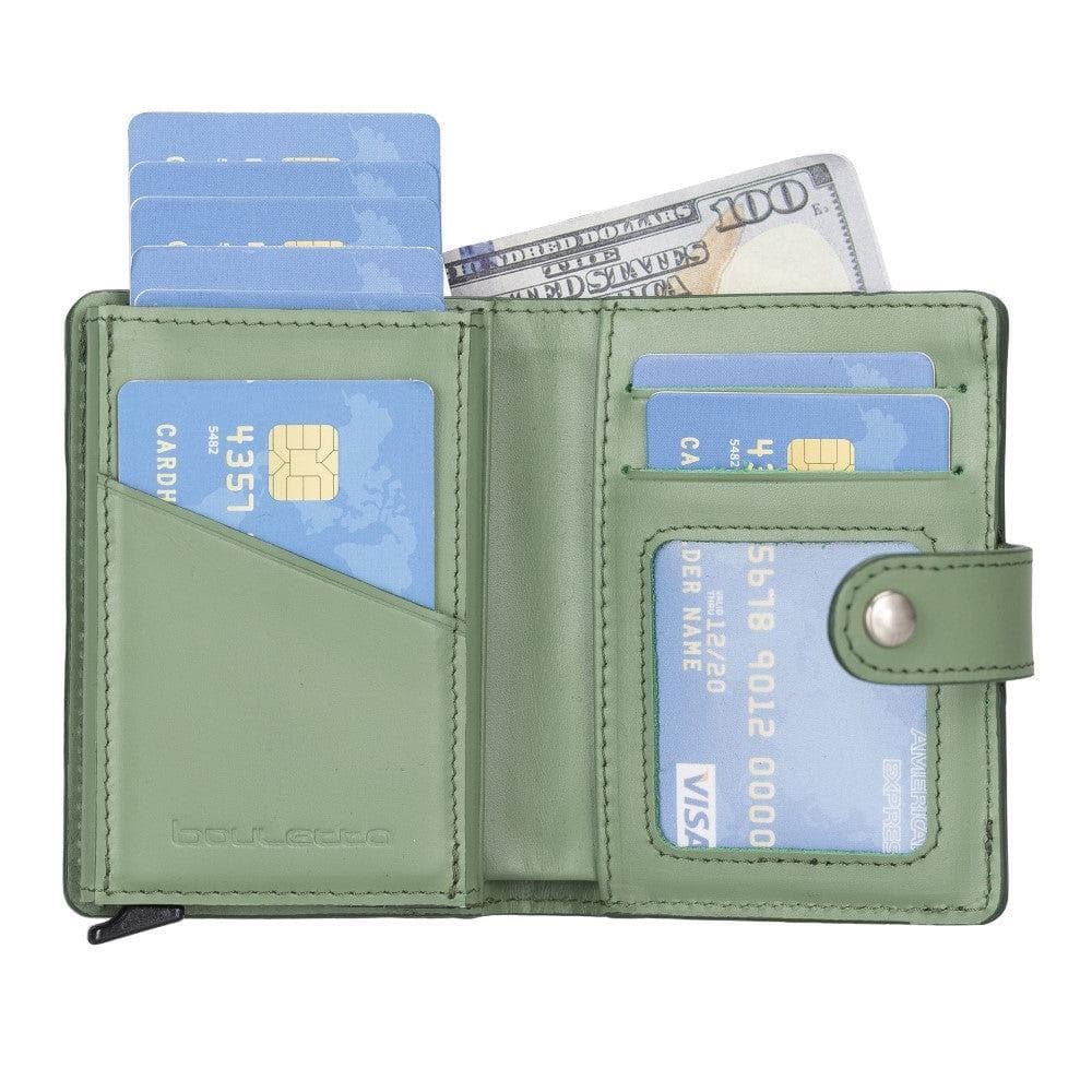 Palermo Zip Mechanical Genuine Leather Card Holder