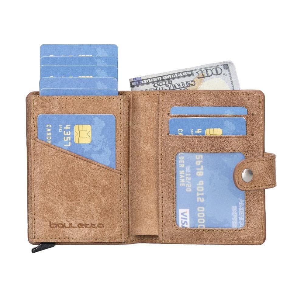 Palermo Zip Mechanical Genuine Leather Card Holder