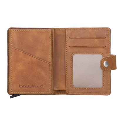 Palermo Zip Mechanical Genuine Leather Card Holder