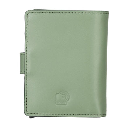 Palermo Zip Mechanical Genuine Leather Card Holder