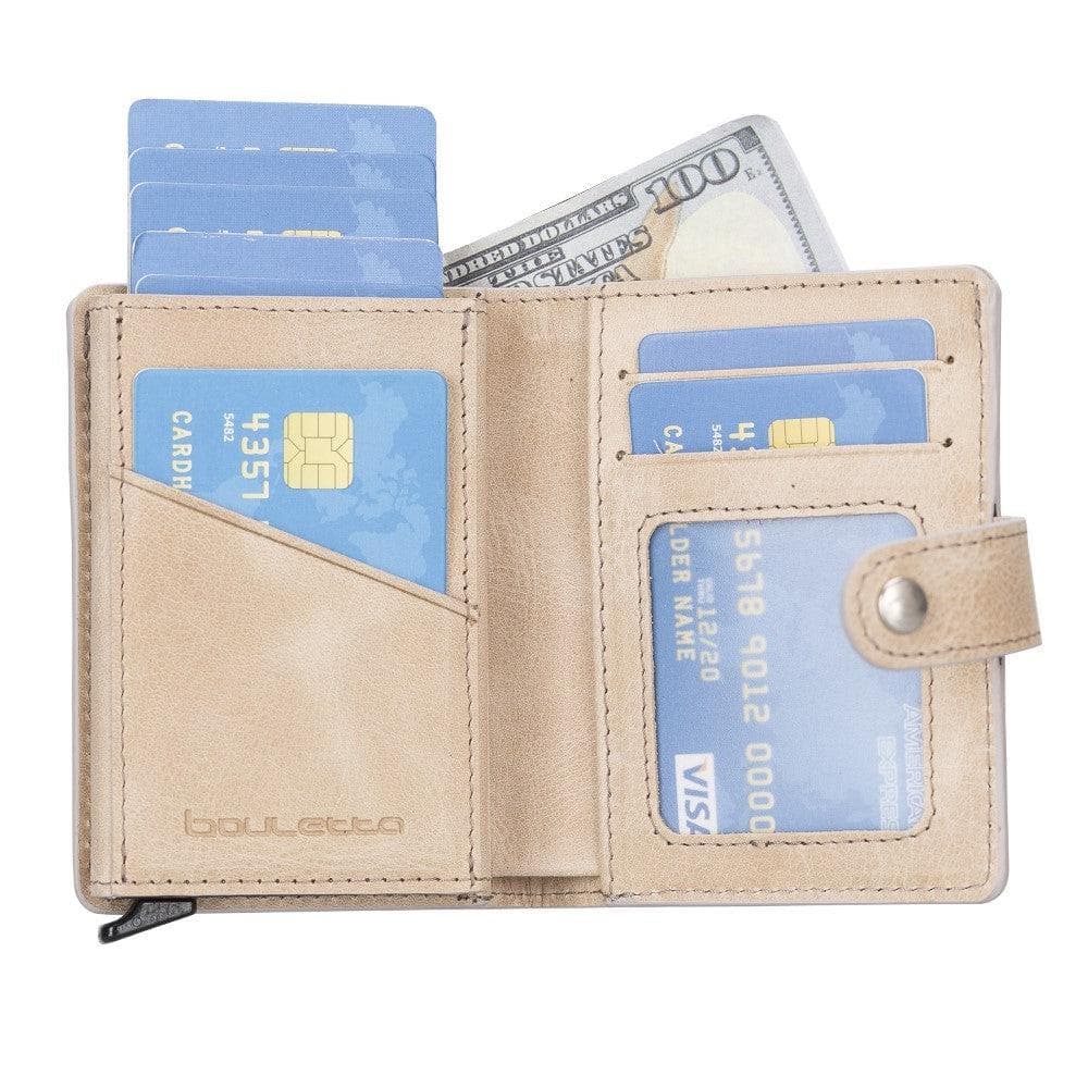 Palermo Zip Mechanical Genuine Leather Card Holder