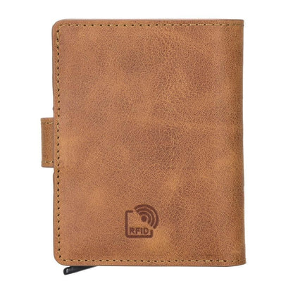 Palermo Zip Mechanical Genuine Leather Card Holder