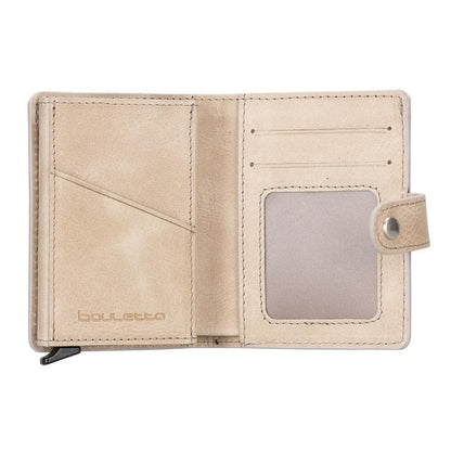 Palermo Zip Mechanical Genuine Leather Card Holder
